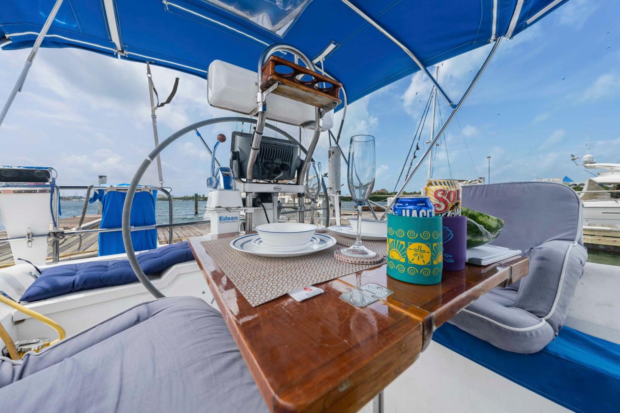 Your Private Sailboat To Sleep Onboard Isla Mujeres